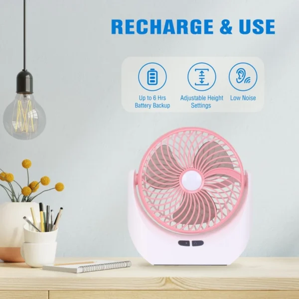 Rechargeable fan with light Jysuper JY-1180 - Image 3